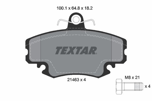 Placute frana TEXTAR 2146306