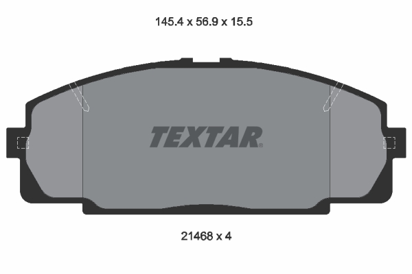 Placute frana TEXTAR 2146801