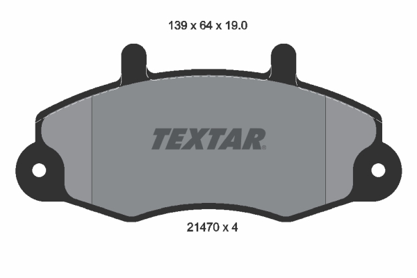 Placute frana TEXTAR 2147001