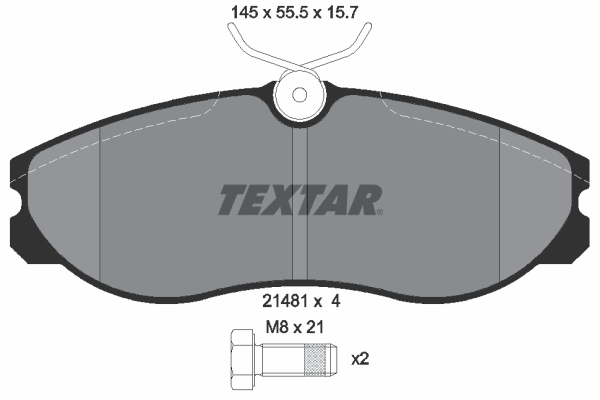 Placute frana TEXTAR 2148101