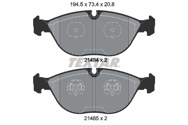 Placute frana TEXTAR 2148401