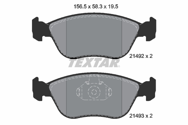 Placute frana TEXTAR 2149201