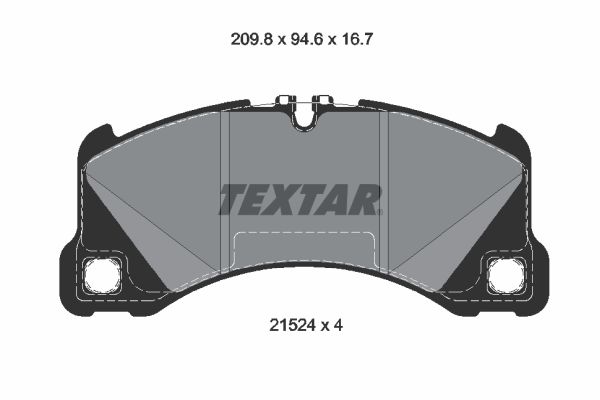 Placute frana TEXTAR 2152401
