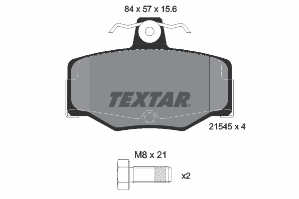 Placute frana TEXTAR 2154501