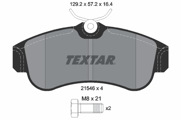 Placute frana TEXTAR 2154601
