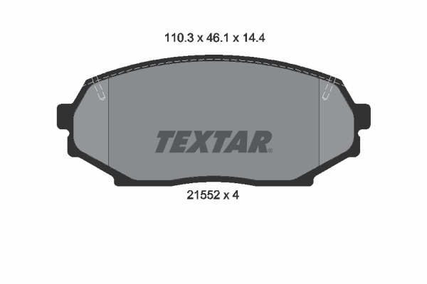 Placute frana TEXTAR 2155202