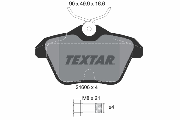 Placute frana TEXTAR 2160601