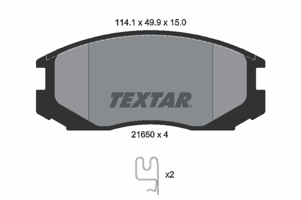 Placute frana TEXTAR 2165001