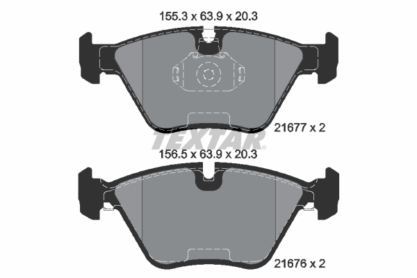 Placute frana TEXTAR 2167703