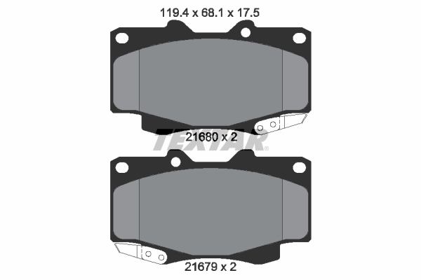 Placute frana TEXTAR 2168003