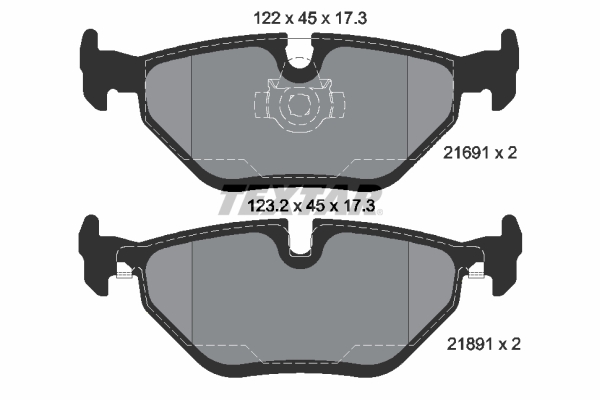 Placute frana TEXTAR 2169103
