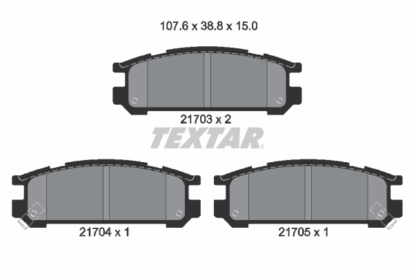 Placute frana TEXTAR 2170301