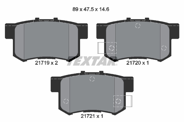 Placute frana TEXTAR 2171901