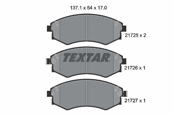 Placute frana TEXTAR 2172501