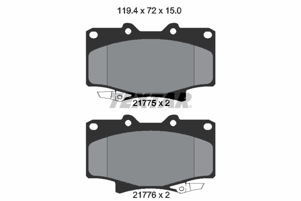 Placute frana TEXTAR 2177501