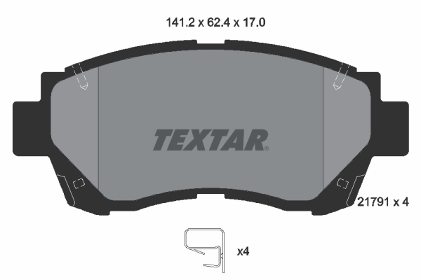 Placute frana TEXTAR 2179101