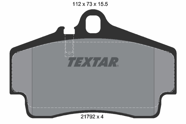 Placute frana TEXTAR 2179203