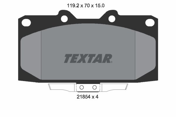 Placute frana TEXTAR 2185401