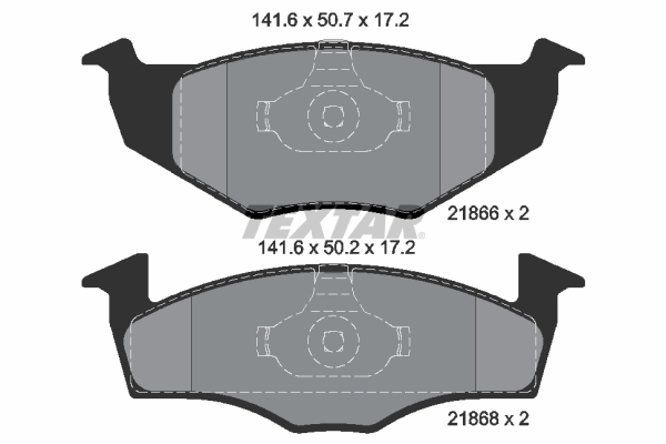 Placute frana TEXTAR 2186602