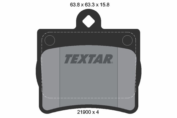 Placute frana TEXTAR 2190003