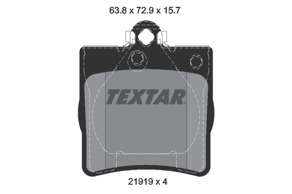 Placute frana TEXTAR 2191903
