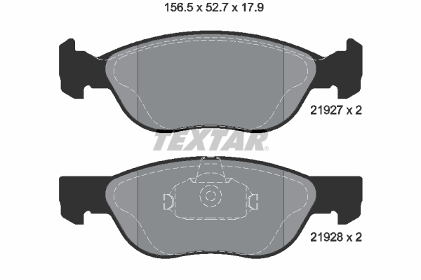 Placute frana TEXTAR 2192703