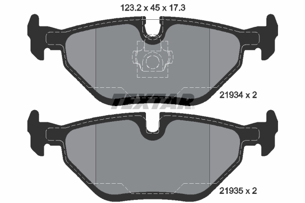 Placute frana TEXTAR 2193402