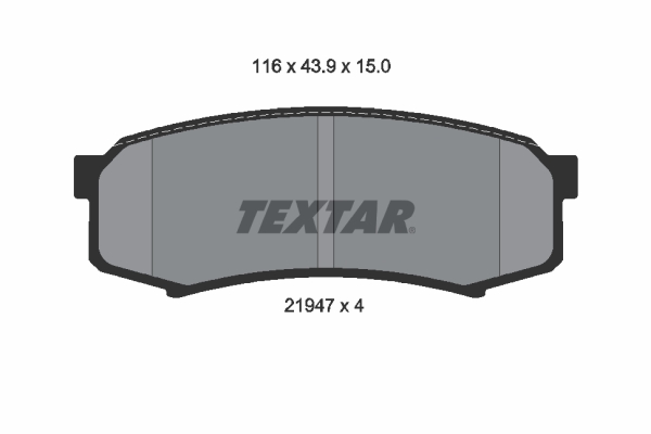 Placute frana TEXTAR 2194701