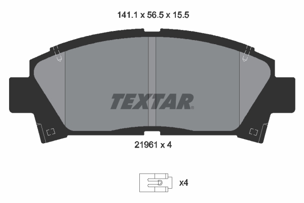 Placute frana TEXTAR 2196102
