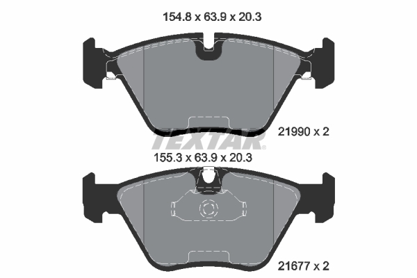 Placute frana TEXTAR 2199003