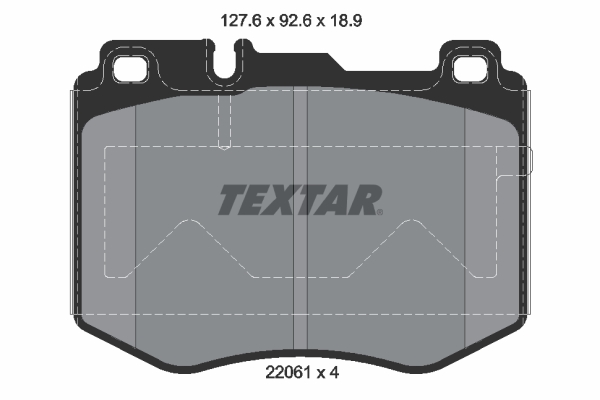 Placute frana TEXTAR 2206101