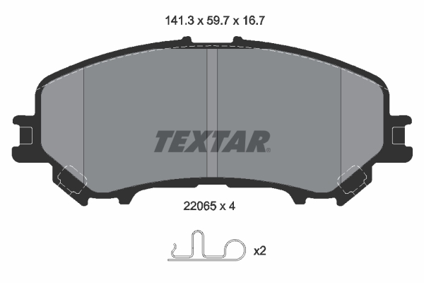 Placute frana TEXTAR 2206503
