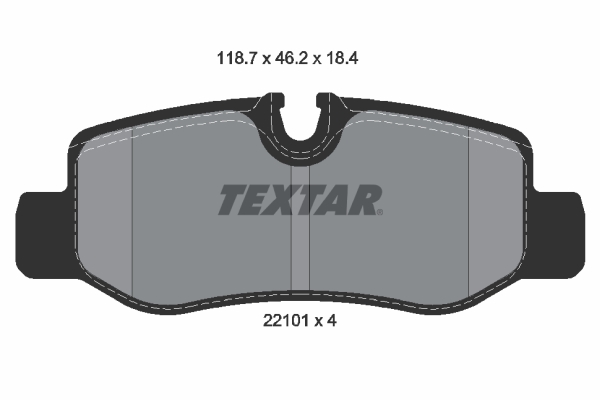 Placute frana TEXTAR 2210101