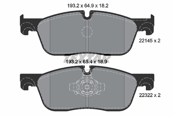 Placute frana TEXTAR 2214501