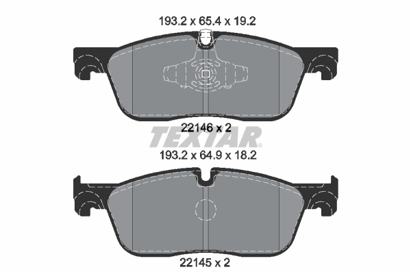 Placute frana TEXTAR 2214601