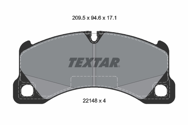 Placute frana TEXTAR 2214801