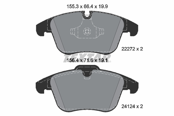 Placute frana TEXTAR 2227201