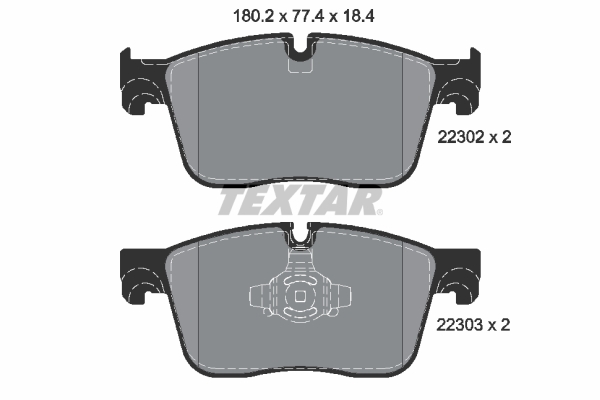 Placute frana TEXTAR 2230201