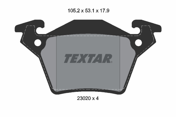 Placute frana TEXTAR 2302001