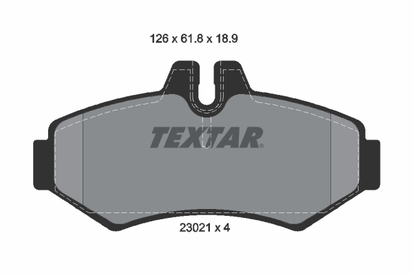 Placute frana TEXTAR 2302101
