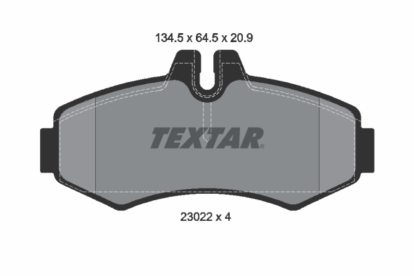 Placute frana TEXTAR 2302201