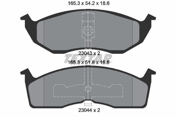 Placute frana TEXTAR 2304301
