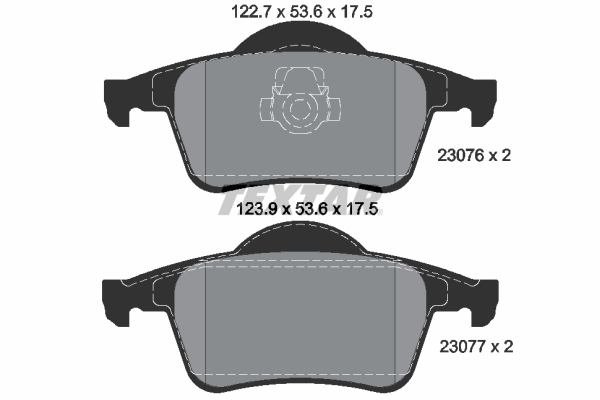 Placute frana TEXTAR 2307602