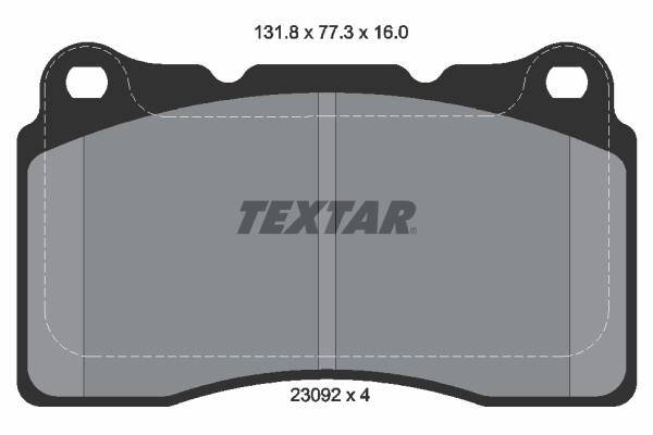 Placute frana TEXTAR 2309203