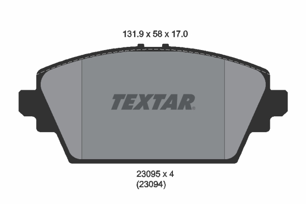 Placute frana TEXTAR 2309501