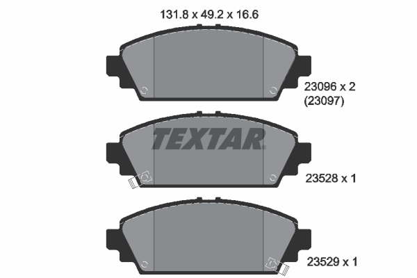 Placute frana TEXTAR 2309601