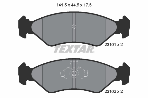 Placute frana TEXTAR 2310101