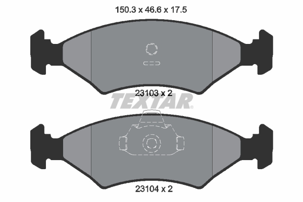 Placute frana TEXTAR 2310301