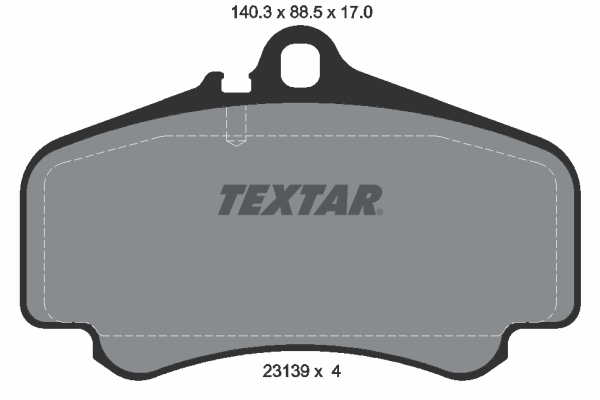 Placute frana TEXTAR 2313901