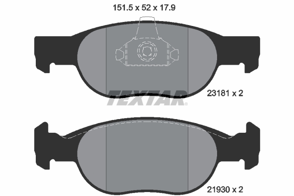 Placute frana TEXTAR 2318101